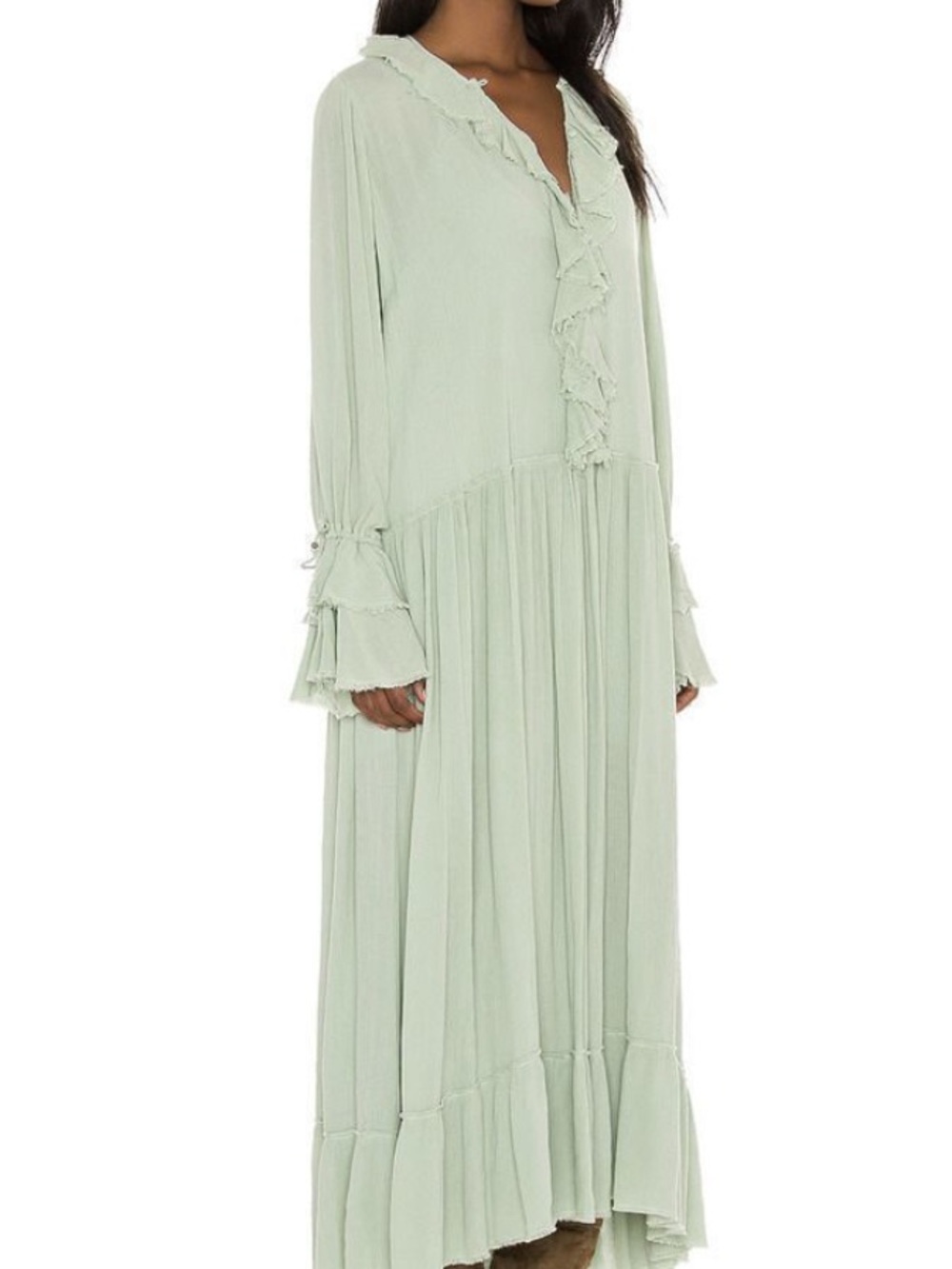 Free People Sweet Darlin’ Maxi Dress in Sage Green - Picture 2 of 6